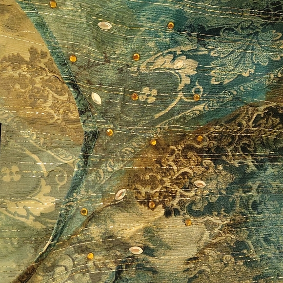 Laundry by Shelli Segal, size M, blue top with blue lining - Picture 4 of 7